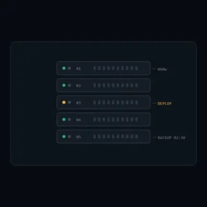 Ilustración de servidores de hosting
